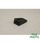 Rear Sight Open Blade Green Fiber Optic Aperture - BDL Grade - for Late Variation Sight - by Williams Gun Sight Company